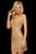 Sherri Hill - 53061 Fully Beaded Racerback Fitted Short Dress In Gold