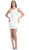 Pleated One Shoulder Strap Cocktail Dress