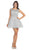 May Queen - Stunning Beaded Illusion Neck Cocktail Dress