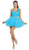 One Shoulder Surplice Tiered Cocktail Dress