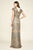 Tadashi Shoji - Nowak Sequin Embroidered Gown In Gold and Silver
