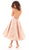 Tarik Ediz - 50400 Sleeveless V-neck Jacquard A-line Dress In Pink