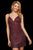 Sherri Hill - 53014 V Neck Lace-Up Back Fully Beaded Short Dress In Red