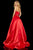 Sherri Hill - 52776 Two Piece Strapless Beaded Belt A Line Satin Dress In Red