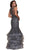 Nox Anabel - A059 Beaded Lace Ruffled Mermaid Dress