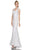 Cinderella Divine - Sleeveless Lace V-neck Sheath Dress