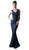 Cinderella Divine - Sleeveless Lace V-neck Sheath Dress