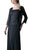 Cinderella Divine - A1616 Lace Straight Sheath Dress With Long Sleeve Jacket