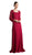 Cinderella Divine - A1616 Lace Straight Sheath Dress With Long Sleeve Jacket