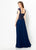 Montage by Mon Cheri - 219985W Embellished Sweetheart A-line Gown In Blue