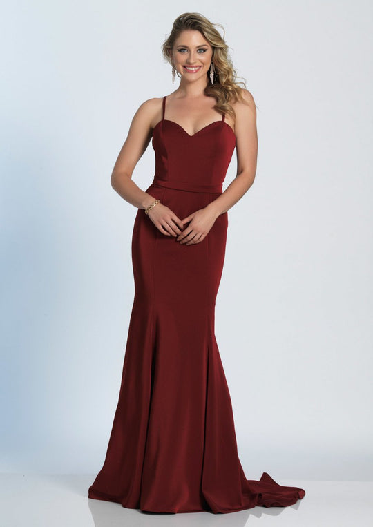Dave & Johnny - A5223 Sleeveless Sweetheart Mermaid Dress in Red