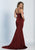 Dave & Johnny - A5223 Sleeveless Sweetheart Mermaid Dress in Red
