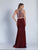 Dave & Johnny - A5328 Embellished Halter Sheath Dress in Red