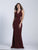 Dave & Johnny - A5649 Sleeveless V-neck Sheath Dress in Red