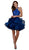 Nox Anabel - A610 Embroidered Halter Tiered A-line Dress