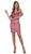 Nox Anabel - Embroidered Ruffled Off-Shoulder Fitted Dress A611 In Pink
