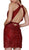 Nox Anabel Sleeveless Lace Halter Sheath Dress A612 In Red
