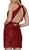 Nox Anabel - A612 Sleeveless Lace Halter Sheath Dress