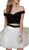 Nox Anabel - A613 Off Shoulder Crop Top Ruffled Skirt Party Dress