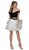 Nox Anabel - A613 Off Shoulder Crop Top Ruffled Skirt Party Dress