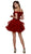 Nox Anabel - A613 Off Shoulder Crop Top Ruffled Skirt Party Dress