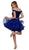 Nox Anabel - A613 Off Shoulder Crop Top Ruffled Skirt Party Dress