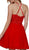 Nox Anabel - A615 Embroidered Halter Neck Chiffon A-line Dress