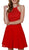 Nox Anabel - A615 Embroidered Halter Neck Chiffon A-line Dress