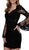 Nox Anabel - A616 Lace Bell Sleeve Fitted Cocktail Dress