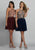 Dave & Johnny A6226 Halter Cutout A-Line Cocktail Dress - 1 pc Navy Blue in size 2 Available