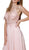 Nox Anabel - A660 Crystal Beaded V-neck Chiffon A-line Dress