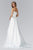 GL2077 Bead Embellished Strapless Bridal Dress