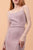 Elizabeth K - GL2670 Seamed Scoop Sheath Evening Dress In Purple