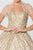 Elizabeth K - GL2804 Embellished Sweetheart Ballgown with Bolero In Neutral
