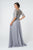 Elizabeth K - GL2811 Embroidered Quarter Length Sleeve Chiffon Dress