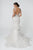 Elizabeth K - GL2814 Embroidered V-Neck Mermaid Bridal Gown In White
