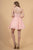 Elizabeth K - GS1602 Plunging Sweetheart Lace A-Line Cocktail Dress In Pink