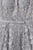 Elizabeth K - GS1604 Dimensional Floral Appliqued Lace Cocktail Dress In Gray