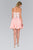 Elizabeth K - GS2391 Embellished Sweetheart Chiffon A-line Dress In Pink
