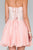 Elizabeth K - GS2391 Embellished Sweetheart Chiffon A-line Dress In Pink