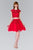 Elizabeth K - GS2397 Two Piece Lace Tulle A-line Dress In Red
