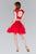 Elizabeth K - GS2397 Two Piece Lace Tulle A-line Dress In Red