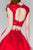 Elizabeth K - GS2397 Two Piece Lace Tulle A-line Dress In Red