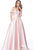Jovani - 65939 Off-Shoulder Mikado Pleated Ballgown In Pink