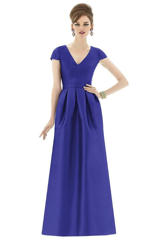 D657 Bridesmaid Dress In Electric Blue