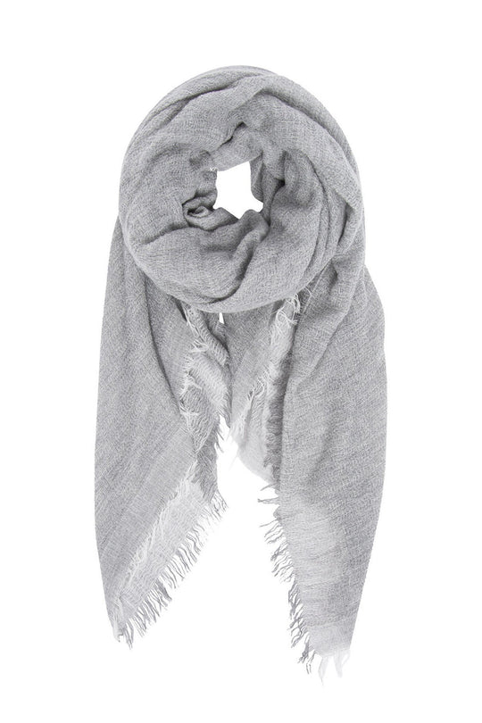ALIENO Cement Italian Scarf | ALIENO Foulard italien gris