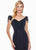 Ashley Lauren - 1522 Beaded Fringe Appliqued Mermaid Gown In Black
