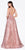 Cinderella Divine - AM258 Embellished Deep V-neck A-line Gown In Pink