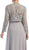 Empire Waist Long Formal Dress with Lace Jacket