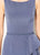 Cameron Blake - 219692W Bateau Neck Ruffle Detailed Trumpet Dress In Blue